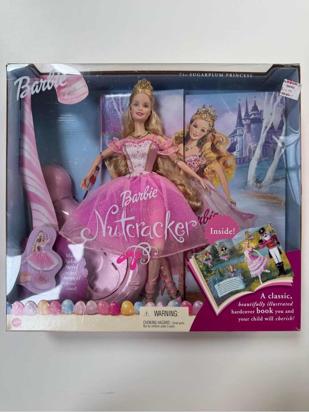 2001 NEW IN BOX Sugarplum Princess Barbie in the Nutcracker Book set READ